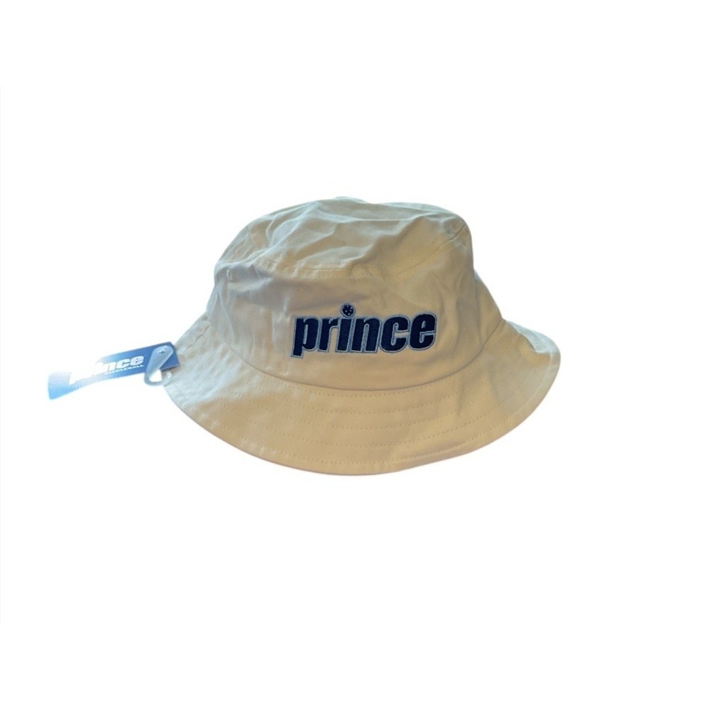 Prince Pickleball Bucket Hat Mens White One Size Embroidered Logo NWT